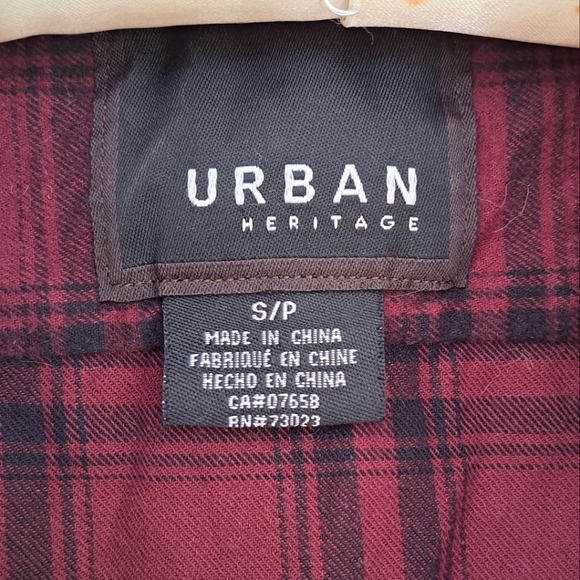 Long Burgundy Flannel - Picture 3 of 3